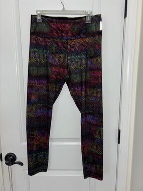 RBX Multicolor Abstract Print High-Waist Leggings